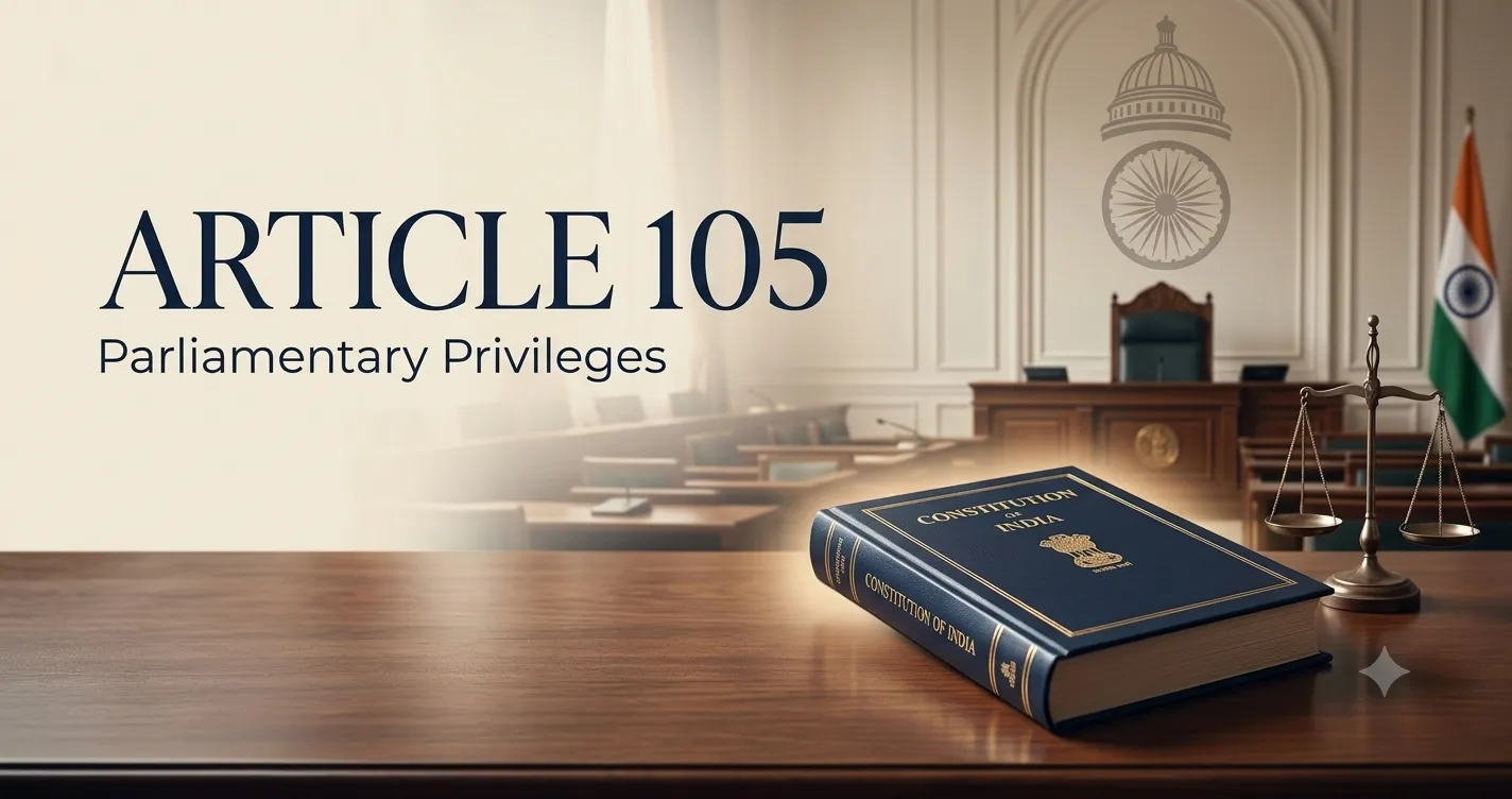 Article 105 - Powers, Privileges and Immunities of Parliament and its Members